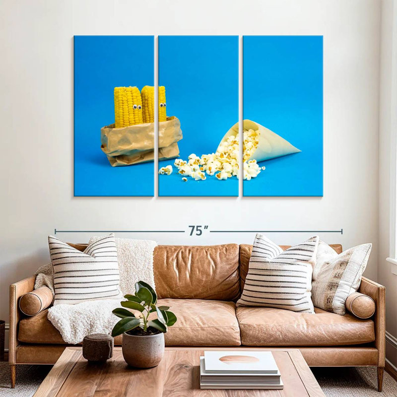 Corncobs And Popcorn, 42" H x 65" W