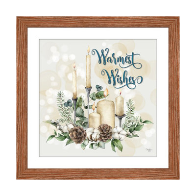 «Warmest Wishes», reproduction d'art mural, papier d'art encadré