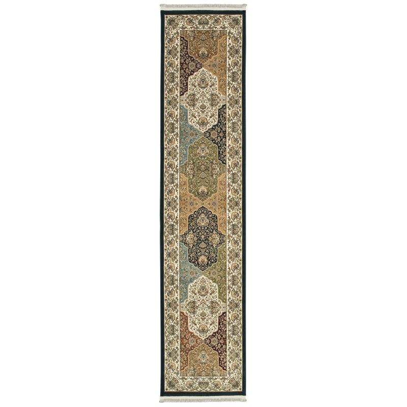 Knepp Oriental Indoor Rug, Runner 2'3" x 10'