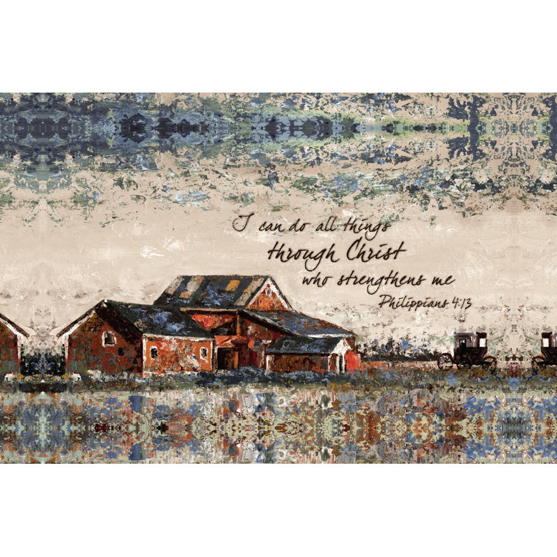 Verse And Barn - Wrapped Canvas Print, 81cm H x 122cm W x 3.8cm D