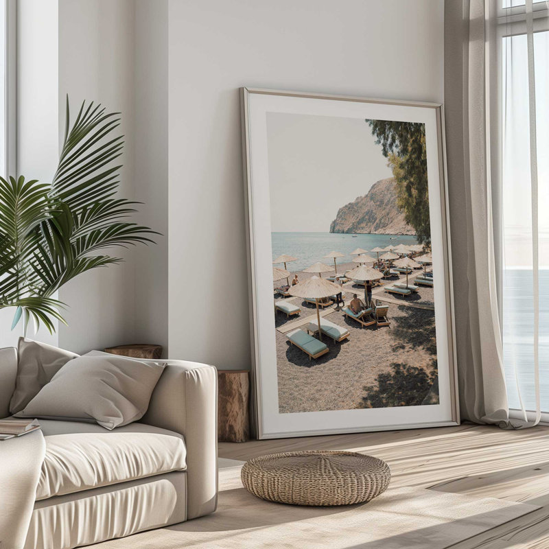 Imprimé soleil et ombre, Cadre en zinc patiné, H 15,25 po x l 12,25 po x P 1,25 po