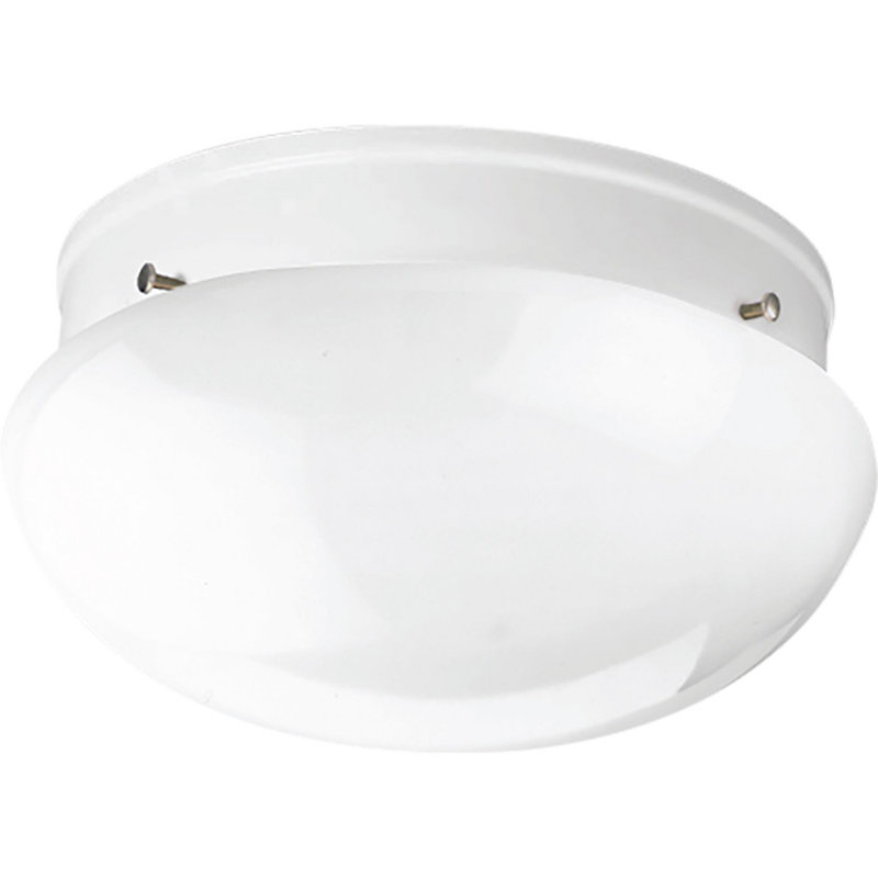 Plafonnier encastré Boller, Blanc, H 5,25 po x diamètre de 9,5 po