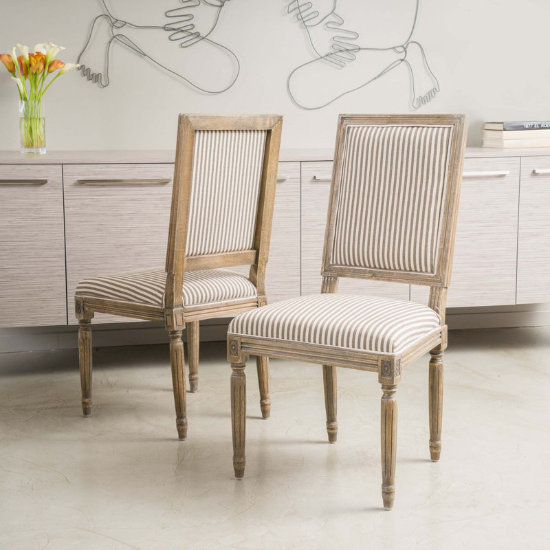Chaise sans accoudoirs de salle à manger, Beige