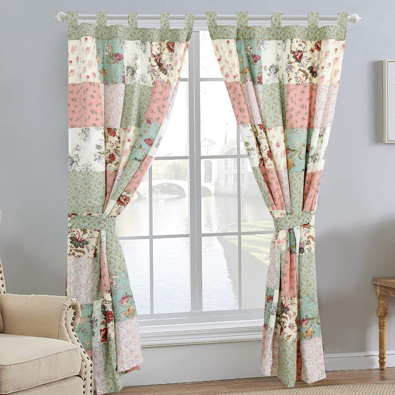 Holenice Cotton Blend Semi Sheer Curtain Panel Pair