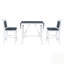 Ensemble de table de salle à manger extensible à abattants avec 2 chaises rembourrées pour petits espaces-129937478-129937476-129937474-129937472