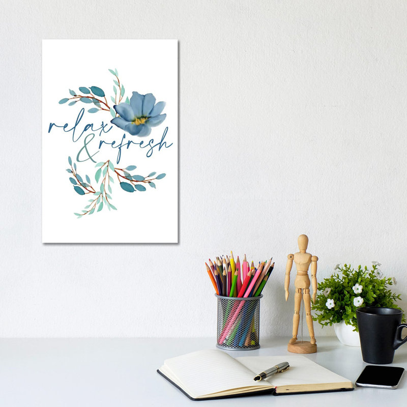 French Blue II by Kimberly Allen - Wrapped Canvas Print, 20.32 cm H x 30.48 cm W