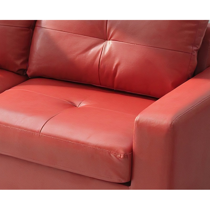 Canapé modulaire rouge Swansea, Rouge