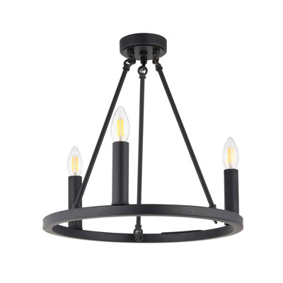 3 - Light Matte Black Pendant