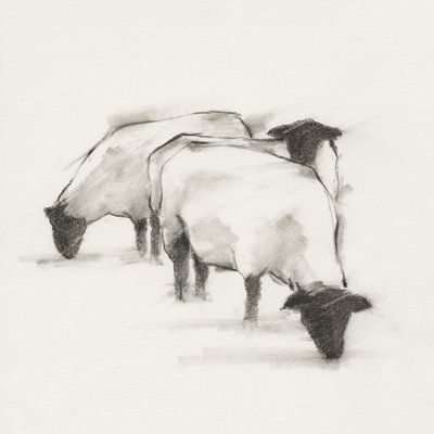 Folksie Sheep II by Ethan Harper - No Frame Print on Canvas