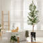 Arbre artificiel dans un pot de fleurs moderne, décoration d'arbre en soie d'olivier artificiel (pot et arbre)-1513508167-1530908063