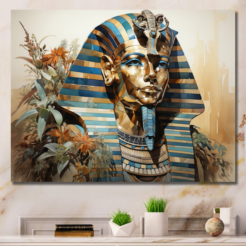 Égypte, regard de sphinx égyptien, impression sur toile, Toile tendue, H 30 po x l 40 po x P 1,5 po