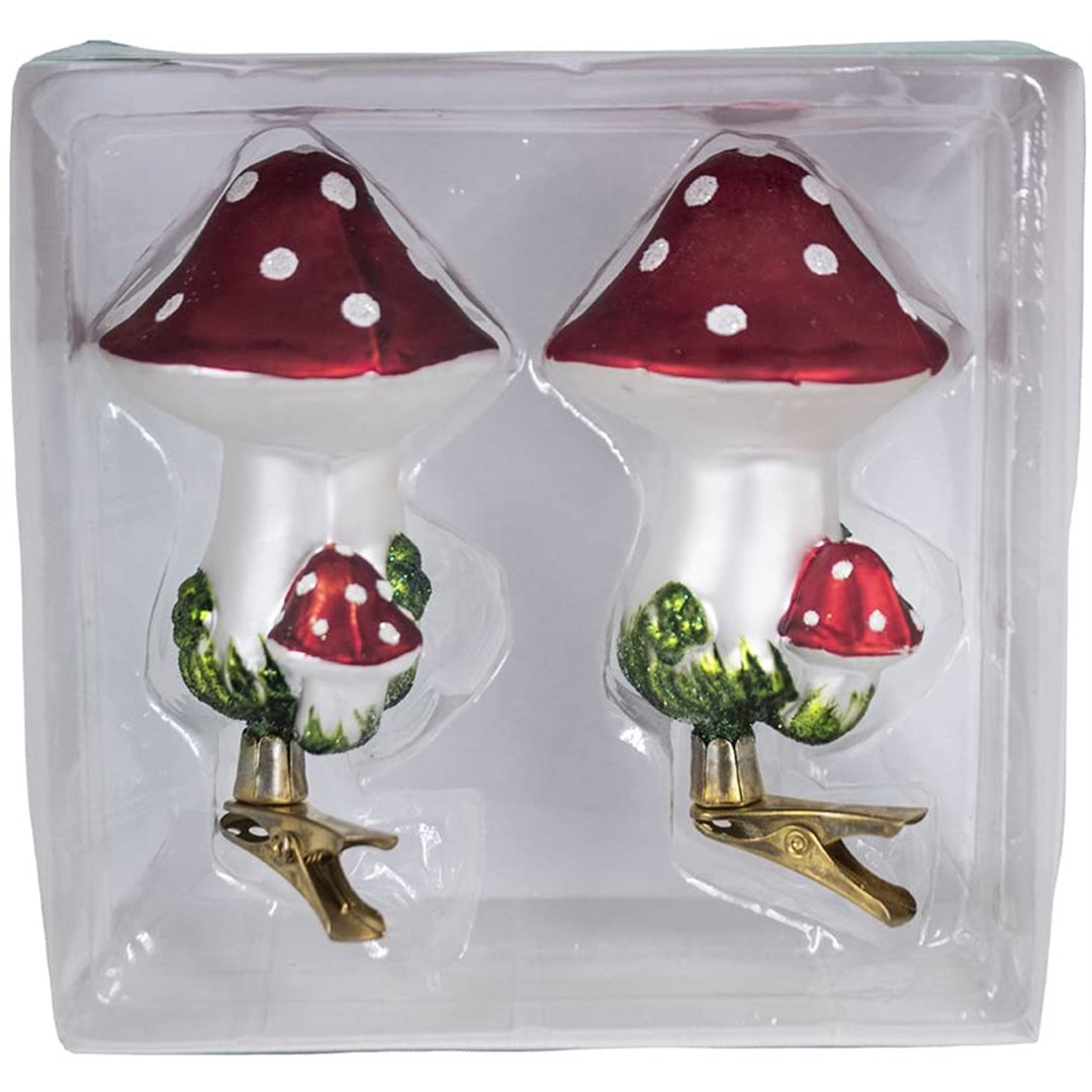 5.5'' Handmade Glass Holiday Shaped Ornament (Set of 2) Kurt Adler