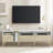 Versatile Media Console Table with Multiple Shelves and Drawers for Living Room