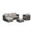 3 Pieces Patio Furniture Set,Outdoor Woven Sectional L- Shaped Patio Furniture ,Wicker Conversation Set With Single Sofa,And Detachable Lounger Coffee Table For Backyard Poolside-301635368