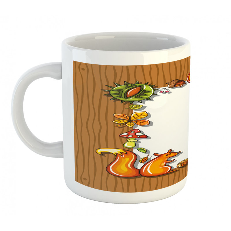 Grande tasse à café glands hedgehog écureuil