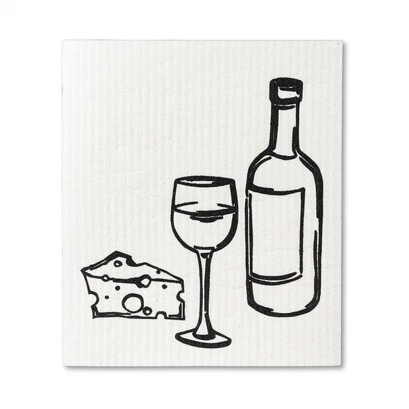 Ensemble de 2 débarbouillettes à vin et à fromage