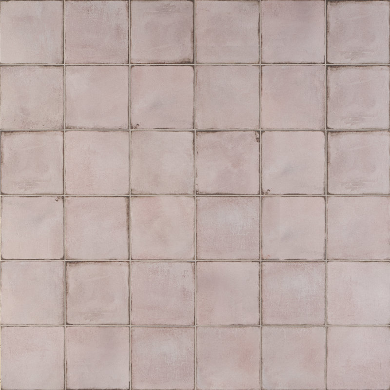 San Luis 7.87 in. x 7.87 in. Matte Porcelain Floor and Wall Tile (10.32 Sq. Ft. / Case), Rose