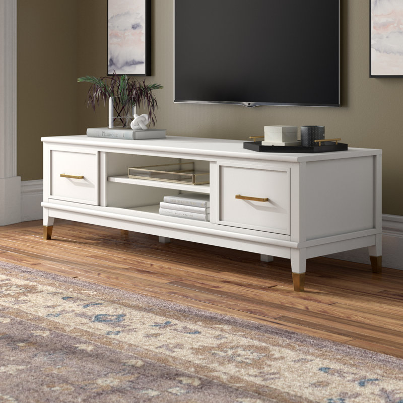Unfinished TV Stand for TVs up to 65", White