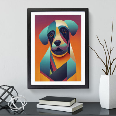 Amazing Dog Abstract - Single Picture Frame Print