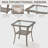 20'' Square Glass Outdoor Side Table