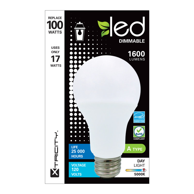 Ampoule del à luminosité 17l e26, 5000 K