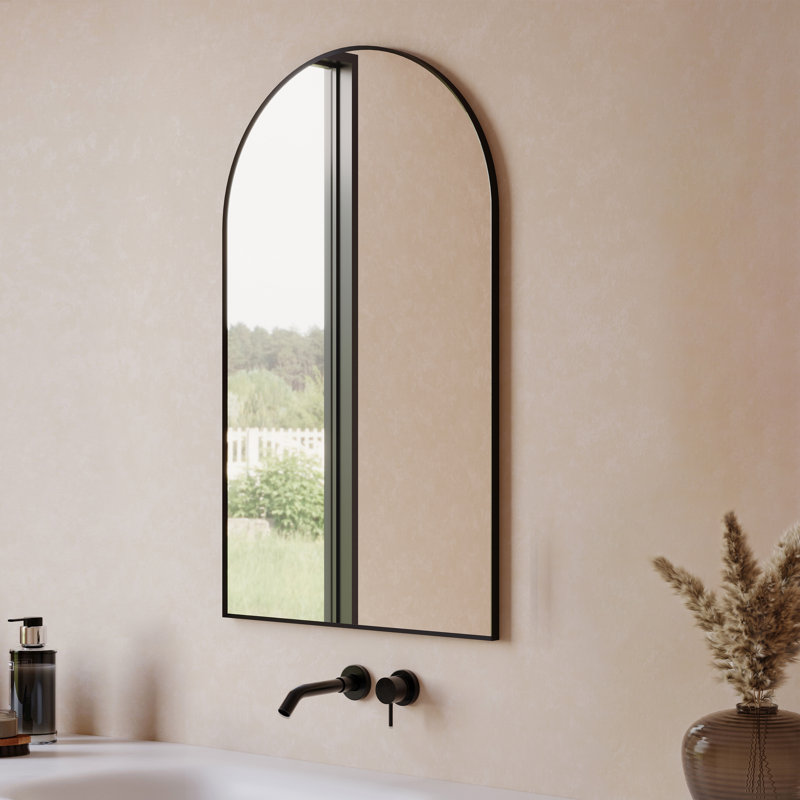 Miroir Chord, 40 po x 24 po, Noir mat