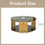 Table basse circulaire en acier inoxydable