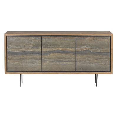 Crédence en bois massif de 60 po de large Sundries