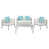 Structure grise / coussin blanc