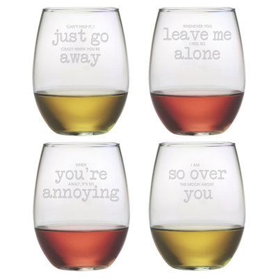 21 oz. Stemless Wine Glass Set