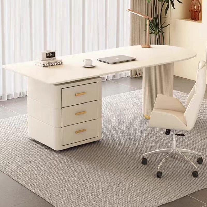 Bureau en porcelaine Modern Luxe, H 29,5 po x l 55,1 po x P 27,6 po
