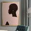 «Pink Silhouette I», toile encadrée de qualité supérieure - prête à être accrochée-2035461114-2035461115