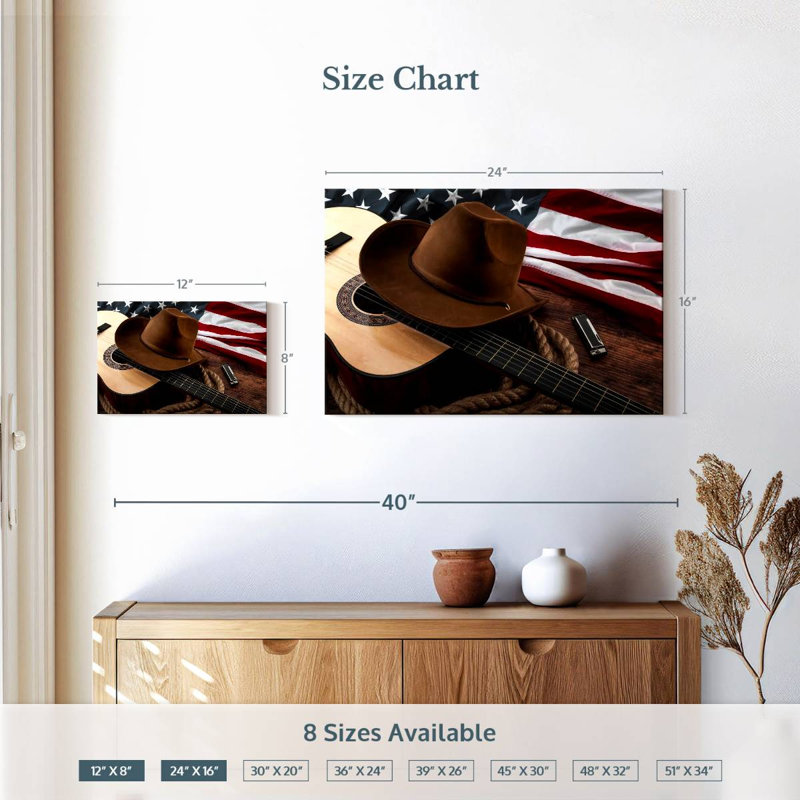Abarca Western US Culture, 16" H x 24" W