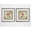 Fleur classique - ensemble de 2 reproductions d'art graphique-27609921