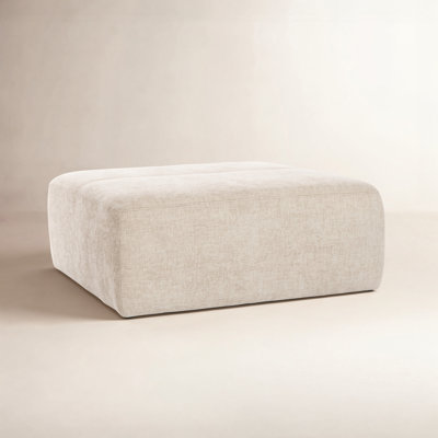 Hartwell 33.9" W Square Upholstered Ottoman