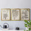 Sepia Exotic Plants IV - 3 Piece Single Picture Frame Painting on Canvas-11060930-11060942