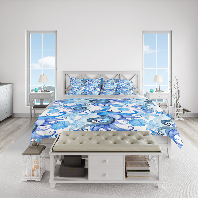 Abstract Duvet Cover, King Duvet Cover + 2 King Shams