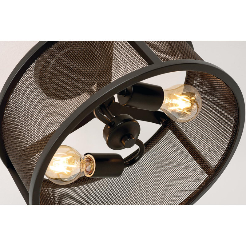 Plafonnier encastré 2 lumières 14 po