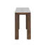 Durham Oak Wood with Grecian White Marble Top 72" Console Table