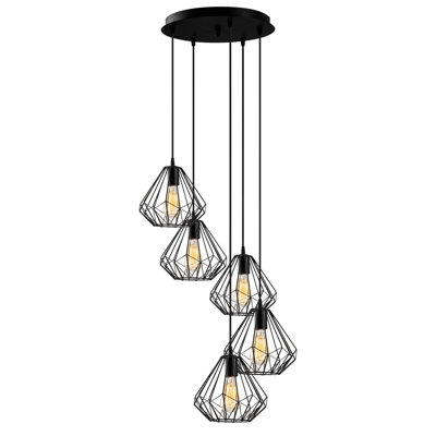 Luminaire suspendu géométrique à 5 lumières Cranbrook