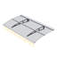 Auvent pour fenêtre de 59 po x 34 po - Polycarbonate solide et rouille - Support de toit robuste 59 po x 34 po protégé par l'aluminium-2085241892-2085241944