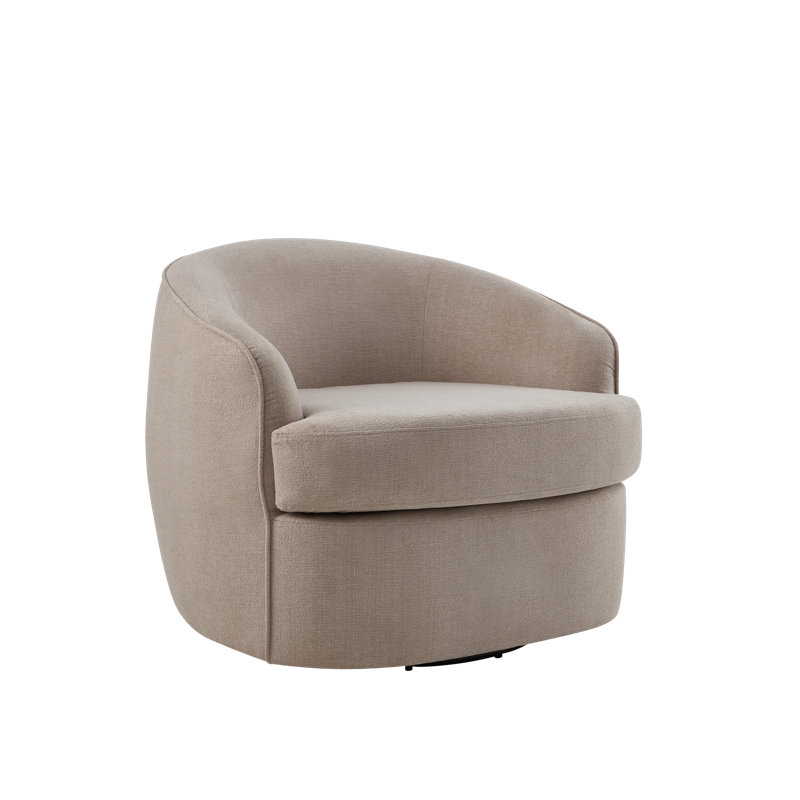 Chaise d'appoint, chaise pivotante, Tissu gris