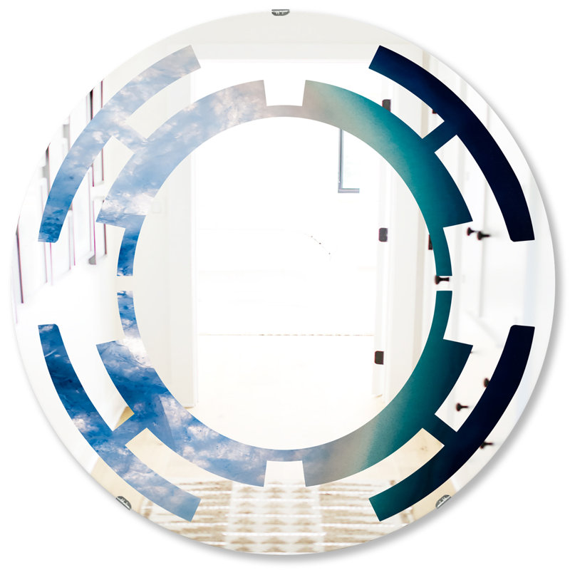 Miroir mural moderne sans cadre Space Agate, H 31,5 po x l po