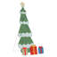 vidaXL Lighted Christmas Tree with 3 Gift Boxes 2D Warm White-119153328