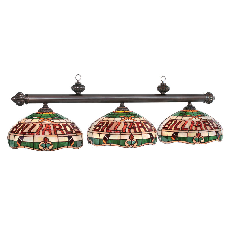 Luminaire suspendu linéaire à 3 lumières pour table de billard Corson By RAM Game Room