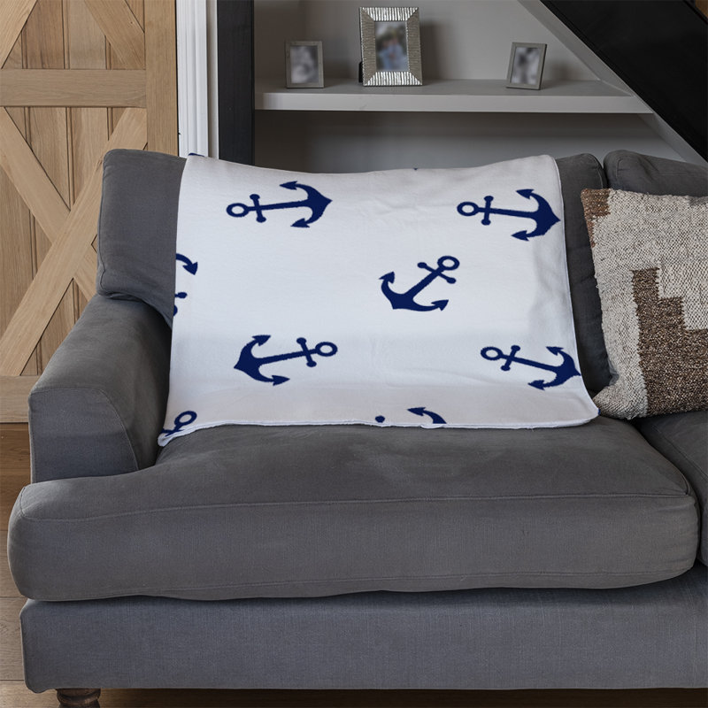 Rinehart Throw Blanket, Navy