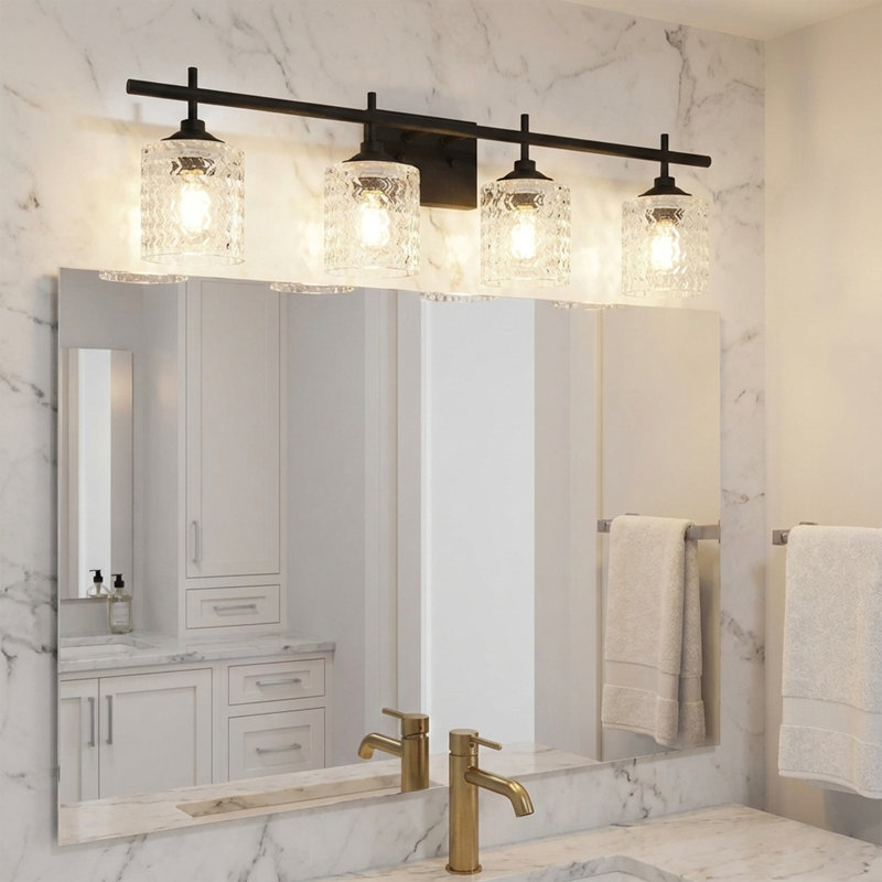 Gerberoy 4 - Light Dimmable Vanity Light, Matte Black