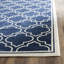 Tapis bleu marine / ivoire Ammundsen-1729431474