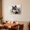 Loup aquarelle, ensemble de 1 reproduction d'art sur toile tendue sur toile
