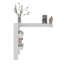 Table de bar Aurora avec tablette de rangement, design moderne pour bar à domicile, cuisine ou salle à manger, blanc